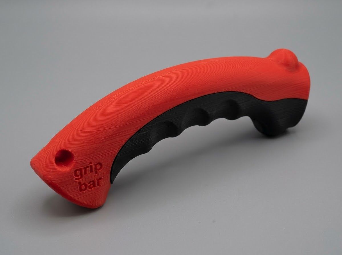 Roter und schwarzer grip bar, Seitenansicht